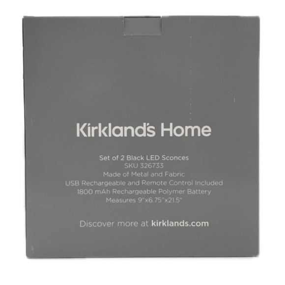 Set of 2 - Wall Scones LED Wireless - Black Metal - Remote - Picture 4 of 7